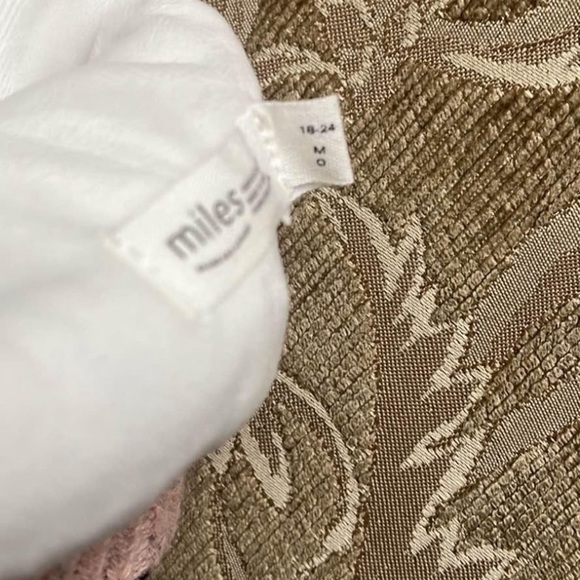 Miles Baby Pink Waffle Knit Hat and Mitten set - Picture 4 of 7